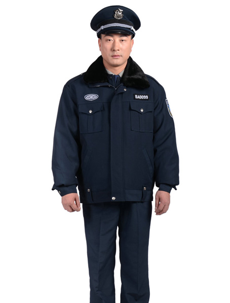 重慶冬季保安執勤棉服定做