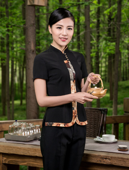 重慶定做茶樓服務員工服