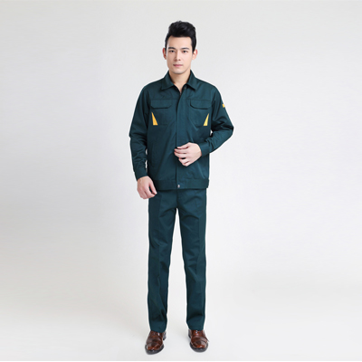 重慶綠色男款工作服工程服