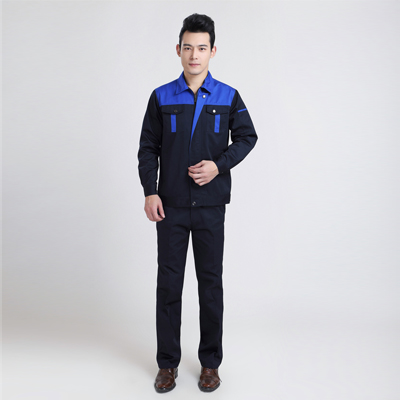 重慶2015年男士藍(lán)黑工作服定
